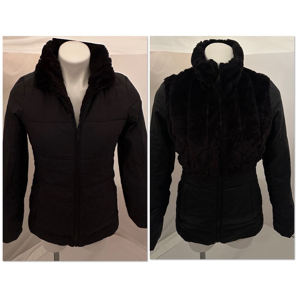The North Face Harway black reversible quilted coat